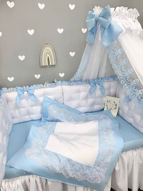 Luxury Crib Bedding, Cot Bumpers, Crib Pillow, Bedding Toddler, Crib Pillows, Bumper Pads For Cribs, Newborn Bed, Girl Crib Bedding Sets, Baby Bumper