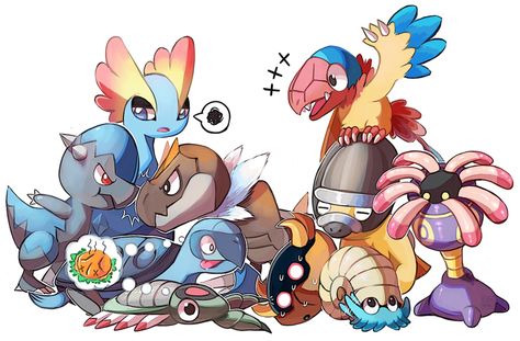 Fossil Friends by CONMiMi on DeviantArt Fossil Pokemon, Pokemon Starters, Mega Pokemon, Pokemon Comics, Pokémon Master, Pokemon Memes, Pokemon Funny, Pokemon Teams, Pokemon Drawings