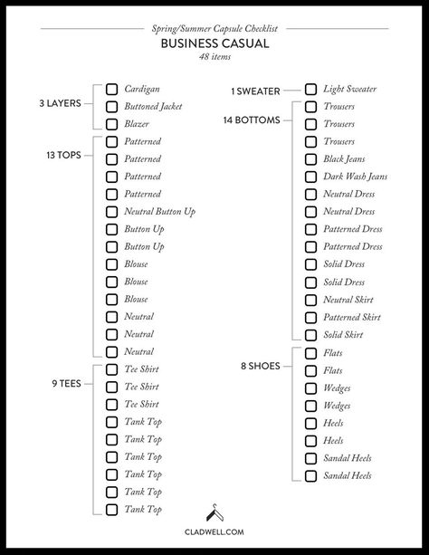 Capsule Checklist, Wardrobe Checklist, Summer Activewear, Capsule Wardrobe Checklist, Business Casual Winter, Capsule Wardrobe Basics, Trouser Pattern, Neutral Dress, Winter Activewear