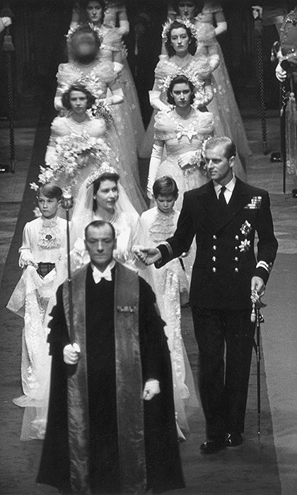 The Queen's wedding dress could have been very different | HELLO! Prince Philip Mother, Elizabeth And Philip, Young Prince Philip, Queen Elizabeth Wedding, Ducesa Kate, Prince Philip Queen Elizabeth, Ratu Elizabeth, Sarah Chatto, Princesa Anne