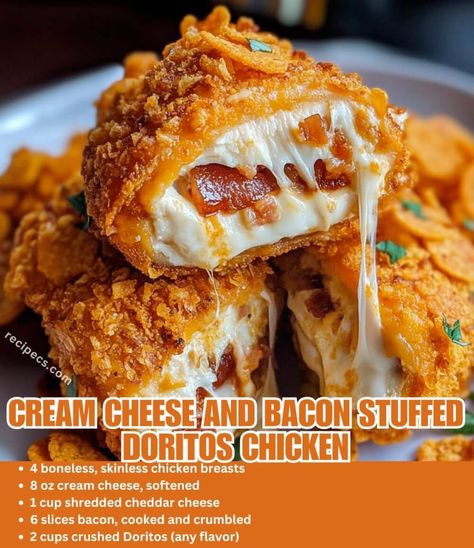 Cream Cheese and Bacon Stuffed Doritos Chicken is an easy and quick healthy All Recipes keto dinner ideas recipes that you can cook if you like . In Tasty Cream Cheese And Bacon Doritos Chicken, Cream Cheese Bacon Stuffed Chicken, Cream Cheese Stuffed Dorito Chicken, Cream Cheese Doritos Chicken, Stuffed Doritos Chicken, Cream Cheese And Bacon Stuffed Doritos, Cream Cheese And Bacon Stuffed Dorito Chicken, Cream Cheese And Bacon Stuffed Doritos Chicken Recipe, Chicken Bacon Cream Cheese Recipes