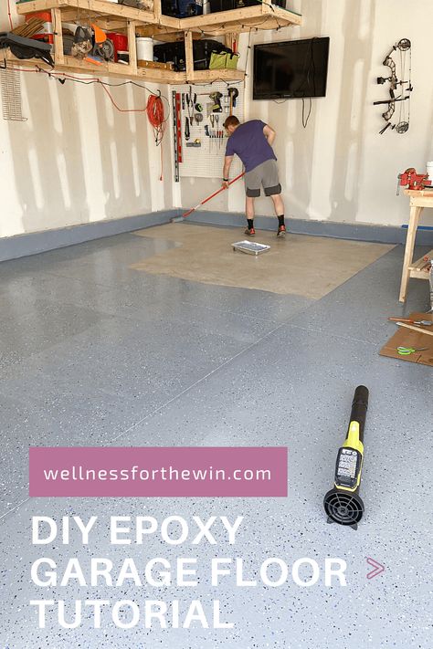 Garage Floors Diy, Garage Floor Finishes, Garage Flooring Options, Epoxy Garage Floor, Garage Epoxy, Diy Garage Work Bench, Garage Boden, Diy Garage Storage Cabinets, Garage Floor Paint