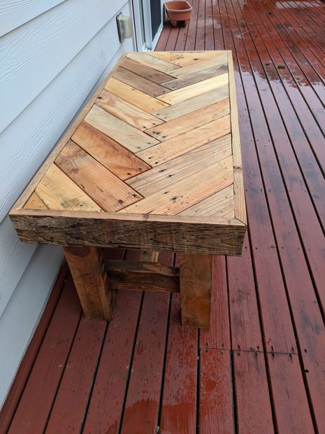 Outdoor Pallet, Pallet Furniture Designs, Wood Furniture Plans, Pallet Garden Furniture, Rustic Ideas, Reclaimed Pallets, Wooden Pallet Furniture, Outdoor Furniture Plans, Wooden Pallet Projects