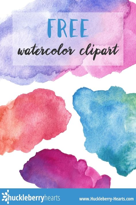 Free Downloadable and Printable Watercolor Clipart Journal Clipart, Watercolor Classroom, Fonts Canva, Clip Art Freebies, Free Clipart Images, Clipart Free, Display Fonts, Watercolor Splash, Free Clipart