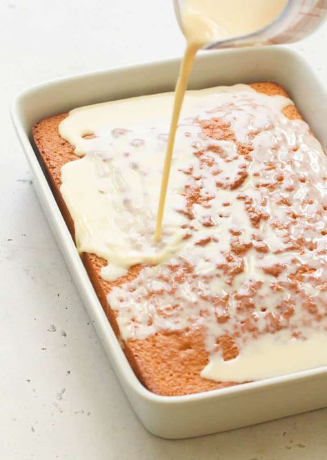 Tres Leches Cake - Immaculate Bites Tres Leches Cake Recipe Authentic, Tres Leches Cake Recipe, Leches Cake, Cake Mug, Condensed Milk Recipes, Tandoori Masala, Mexican Dessert Recipes, Tres Leches Cake, Milk Cake