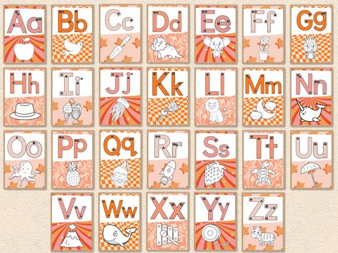 Excited to share the latest addition to my #etsy shop: Groovy Retro Alphabet Posters, Printable Classroom Decor, Instant Download https://etsy.me/3Ag1VaP #backtoschool #groovyretrodecor #retroclassroom #retroclasstheme #retroalphabet #preschoolclassroom #elementary Groovy Retro Classroom Theme, 70s Classroom Decor, Groovy Classroom Theme, Groovy Retro Classroom, Teacher Rp, Retro Classroom Theme, Groovy Classroom Decor, Retro Classroom Decor, Groovy Classroom