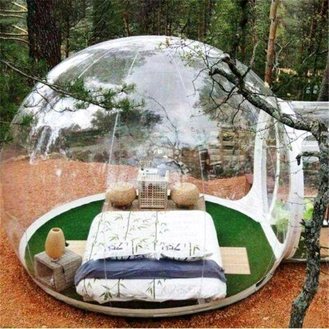 Clear Bubble Tent, Unusual Beds, Clear Tent, Family Backyard, Bubble House, Bubble Tent, Backyard Camping, Outdoor Inflatables, Tent Sale