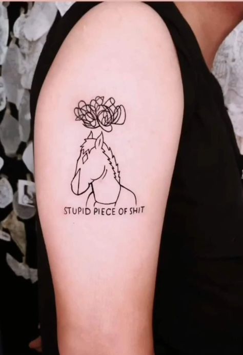 Bo Jack Horseman Tattoo, Bojack Horseman Tattoo Diane, Its Called Freefall Tattoo, Diane Nguyen Tattoo, Princess Carolyn Tattoo, Bojack Horseman Tattoo Minimalist, The Office Tattoo, Bojack Horseman Tattoo, Radiohead Tattoo