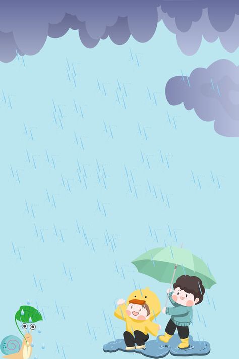 Rain Cartoon Wallpaper, Raining Cartoon, Rainy Backgrounds, Rain Cartoon, Rainy Day Wallpaper, Rain Background, Rain Wallpaper, Rainy Sky, Preschool Decor