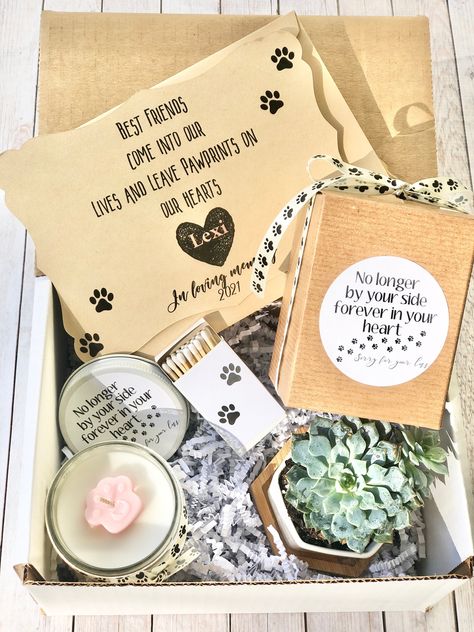 Pet Gift Basket, Pet Condolences, Comfort Box, Sympathy Greetings, Sorry Gifts, Cat Loss, Dog Remembrance, Pet Sympathy Gifts, Coconut Wax Candles