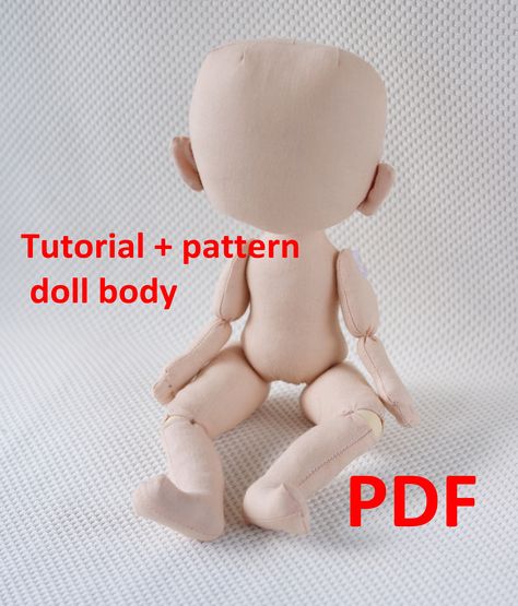 Doll Body Pattern, Cloth Doll Patterns, Doll Making Patterns, Body Pattern, Pattern Doll, Rag Doll Pattern, Photo Pattern, Doll Sewing Patterns, Doll Tutorial