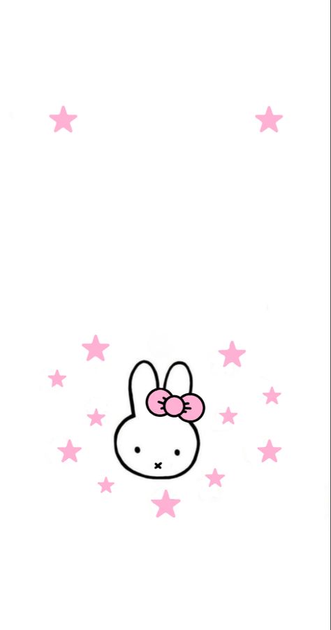 Miffy Strawberry Wallpaper, Pink Miffy Wallpaper, Miffy Aesthetic Wallpaper, Miffy Ios, Miffy Lockscreen, Sanrio Wallpaper Aesthetic, Miffy Wallpaper Iphone, Baby Star Wars Characters, Miffy Pink