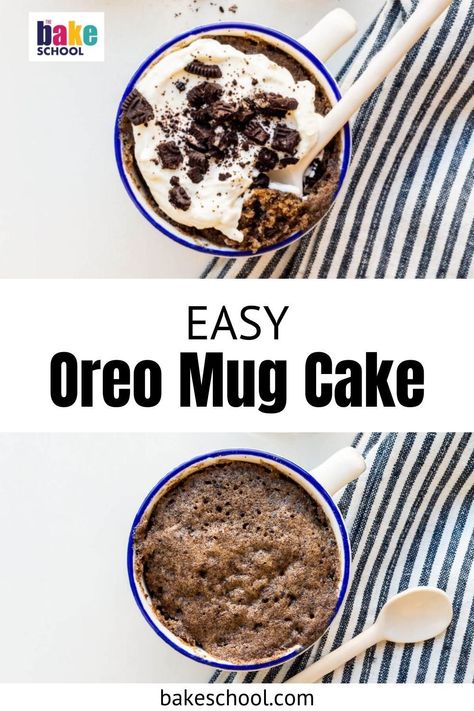 This super simple mug cake recipe is made with ingredients you probably already have in your pantry. Cooked in the microwave, this Oreo dessert is perfect for a quick treat. How To Make A Oreo Mug Cake, Oreo Mug Cake Microwave 2 Ingredients, Oreo Mug Cake Microwave, Oreo Mug Cake Without Baking Powder, Viral Oreo Mug Cake, 2 Ingredient Oreo Mug Cake, Simple Mug Cake Recipe, Simple Mug Cake, Easy Oreo Mug Cake