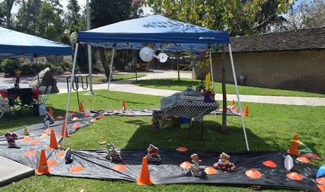 Mario Kart Rainbow Road Diy, Mario Kart Obstacle Course, Rainbow Road Mario Cart, Rainbow Road Mario Kart Party, Mario Kart Race Track, Super Mario Kart, Field Day, Mario Kart, July Party