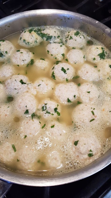 Pasta Queen Ricotta Balls, Chicken Soup With Ricotta Dumplings, Soup With Ricotta Cheese, Ricotta Soup Recipes, Ricotta Soup, Ricotta Balls Recipe, Ricotta Dumplings Recipe, Ricotta Desserts, Ricotta Balls