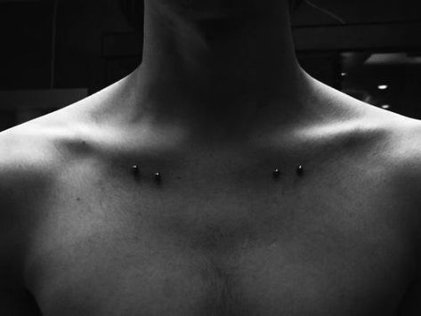 Kit Herondale, Collar Bone Piercing, Bone Piercing, Chest Piercing, Microdermal Piercing, Surface Piercing, Dermal Piercing, Cute Piercings, Collar Bone