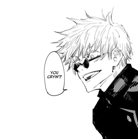 Gojo Manga Stickers, I Will Win Gojo Manga, Saturo Gojo You Crying, Gojo Nah Id Win Panel, Gojo You Cry, Gojo Satoru You Crying, Jujutsu Kaisen Gojo Manga, Gojo Nah Id Win, Gojo Satoru Manga Panel