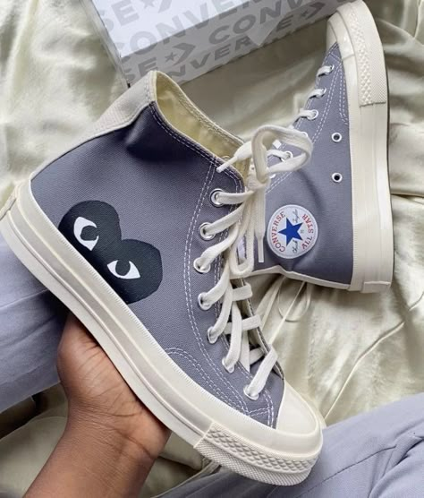 Converse Cdg, Converse Collection, Cute Converse Shoes, Cute Converse, Trendy Shoes Sneakers, Shoes Converse, Fresh Shoes, Cute Sneakers, High Top Sneaker