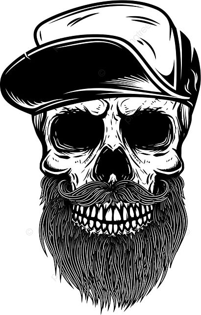 Skull Music, Bearded Skull, Skull Beard, Music Png, Map Background, Reds Baseball, Monochrome Fashion, Human Skull, Skull Head