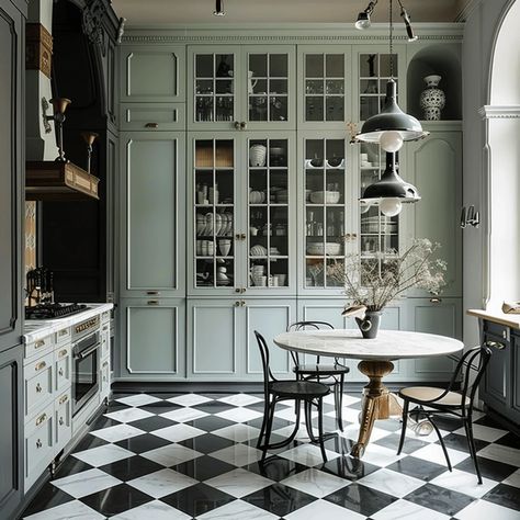 Victorian Kitchen Aesthetic, Victorian Kitchen Design, Victorian Home Kitchen, Modern Victorian Kitchen, Victorian Kitchens, Victorian House Interiors, Victorian Interior, Victorian Kitchen, Dream Kitchens Design