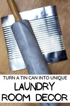 Washboard Decor Ideas Farmhouse, Laundry Room Crafts, Large Tin Can Crafts Diy Ideas, How To Make A Washboard, Diy Wash Board, Tin Can Recycle Ideas, Tin Can Upcycle, Tin Can Repurpose, Large Tin Can Diy Ideas