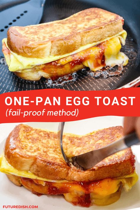 One Pan Egg Toast Sandwich, Breakfast Toaster Sandwiches, Egg In Hole Toast, Toasted Breakfast Sandwich, One Pan Egg Toast, Texas Toast Breakfast Sandwich, French Toast Egg Sandwich, Best Toast Recipes, Easy Egg Sandwich Breakfast