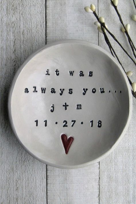 9th Wedding Anniversary Gift Ideas It Was Always You Pottery Bowl By elmstudiosonline Pottery Wedding Anniversary Gifts, Pottery Gifts For Men Anniversary, 9th Anniversary Gifts, Pottery Anniversary Gift For Him, Pottery Gift Ideas For Him, 9th Wedding Anniversary Gifts For Him, 9 Year Wedding Anniversary Gifts For Him, Ceramic Gifts For Boyfriend, Pottery For Boyfriend