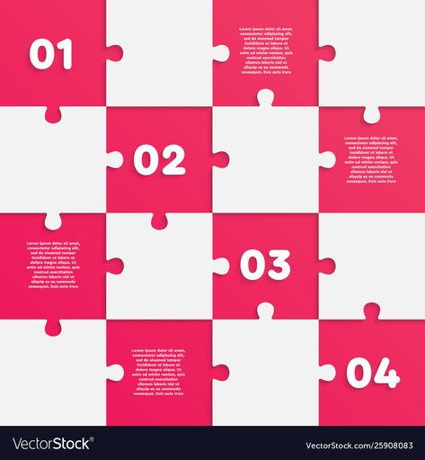 Puzzle Pieces Graphic Design, Puzzle Infographic Design, Puzzle Graphic Design, Square Infographic, Puzzle Infographic, Linkedin Ideas, Contents Page Design, Presentation Infographic, Puzzle Illustration