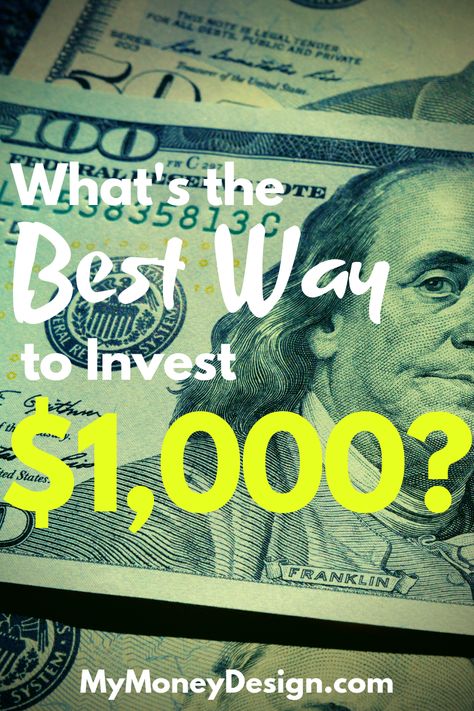 What Are the Smartest Things You Can Do With $1,000 Right Now? Savings Planner, Money Design, Building Wealth, Investment Advice, Start Investing, My Money, Low Income, Early Retirement, Emergency Fund