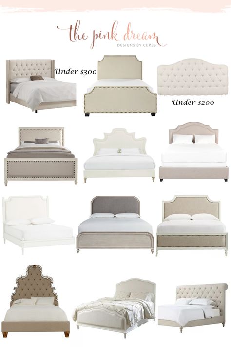 Beds and Upholstered Headboards Roundup. queen headboard, king size headboard, bed headboards, queen bed frame with headboard, queen size headboard, decorating a bed, pretty beds, tufted headboard bedroom, upholstered bed, upholstered headboards, bedroom, bed headboards, king upholstered bed, king size bed master bedrooms, upholstered headboard ideas Queen Size Beds Ideas, King Size Bed Designs Head Boards, Master Bed Upholstered Headboard, Tufted Upholstered Bed Frame, High Back Headboard Beds, Bed Ideas With Headboard, King Size Headboard Ideas Fabric, Bed Queen Size Ideas, King Size Beds Ideas