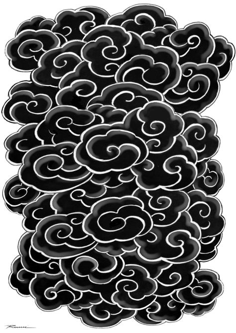 Get a unique and personalized tattoo design created exclusively for you. Stand out with a one-of-a-kind design! Japanese Cloud Shoulder Tattoo, For Cover Up Tattoo Design, Japanese Storm Tattoo, Japanese Style Clouds Tattoo, Japanese Air Tattoo, Japanese Tattoo Elements, Japanese Sky Tattoo, Japanese Background Tattoo Design, Backgrounds For Tattoos