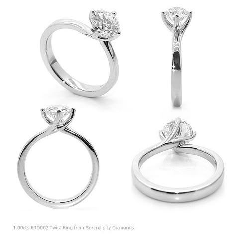 Antique Ring Settings, Twist Engagement Ring, Classic Engagement Ring Solitaire, Engagement Rings Twisted, Round Solitaire Engagement Ring, Solitaire Engagement Rings, Simple Engagement Rings, Best Engagement Rings, Engagement Rings Round