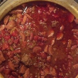 Smoked Cajun Chili The Office Chili, Cajun Chili Recipe, Cajun Chili, Cajun Cooking Recipes, Chicken Gumbo Soup, Vegan Cajun, Roasted Cauliflower Steaks, Cajun Sausage, Chicken Marinade Recipes