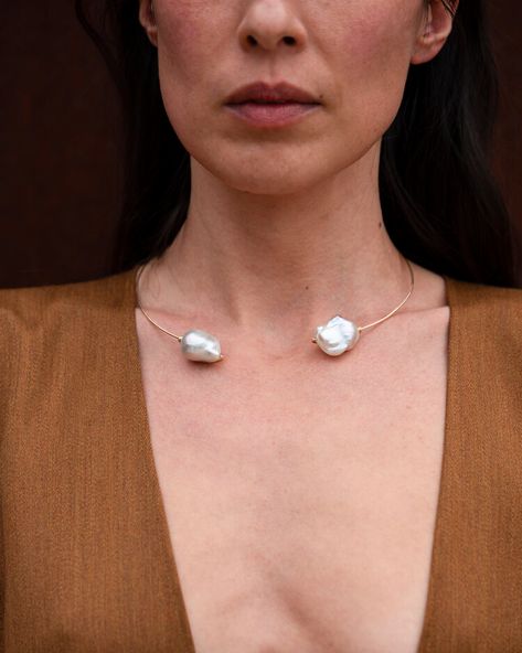 SHOP CLASSIC — Mary MacGill Diamond Collar, Elegant Choker, Necklace With Pearls, Pearl Collar, A Necklace, Pearl Choker, Baroque Pearls, Collar Necklace, Cross Necklace