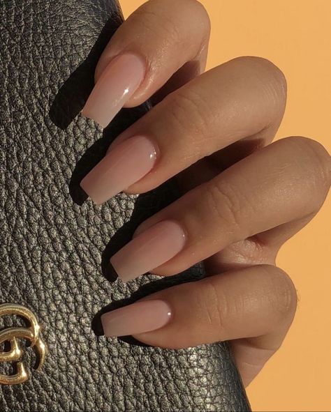 Acrylic Nails Nude, Milky Nails, Acrylic Toe Nails, Simple Gel Nails, Beige Nails, Work Nails, Classy Acrylic Nails, Acrylic Nails Coffin Pink, Nagel Inspo