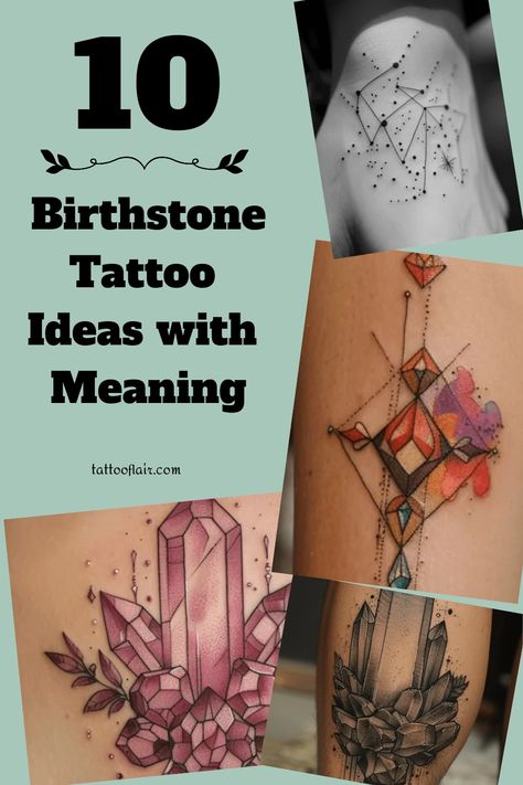 Explore stunning birthstone tattoo ideas for women to find the perfect design that represents your unique personality. Whether you're looking for a delicate and minimalistic birthstone tattoo or a bold and colorful design, these birthstone tattoos showcase beautiful ways to incorporate your birth month's gem into body art. With endless possibilities for creativity, let these birthstone tattoo inspirations spark your imagination and inspire your next ink masterpiece. Birthstone Tattoo Ideas Families, Gem Tattoos For Women, Birthstone Tattoo Ideas, Birthstone Tattoos, Tree Tattoo Back, Stone Tattoo, Gem Tattoo, Jewel Tattoo, Tattoo For Son