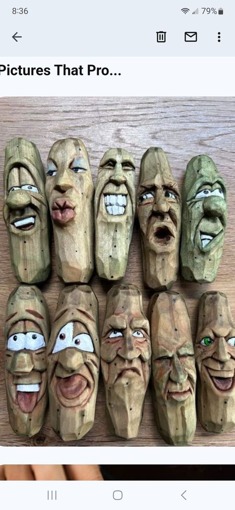 Cool Wood Carvings, Face Carving Wood, Wood Carving Drawing, Carved Faces In Wood, Carved Charcuterie Board, Wood Carving Art For Beginners, Beginner Woodcarving, Dremel Wood Carving Ideas, Wood Carving Ideas Beginner