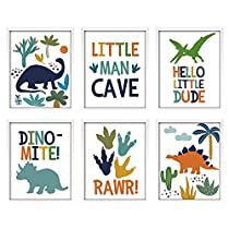 Art Prints For Kids, Nursery Room Decoration, Dinosaur Wall Decor, Painted Picture Frames, Dinosaur Room, Boys Playroom, Dinosaur Posters, Playroom Nursery, Dinosaur Wall Art