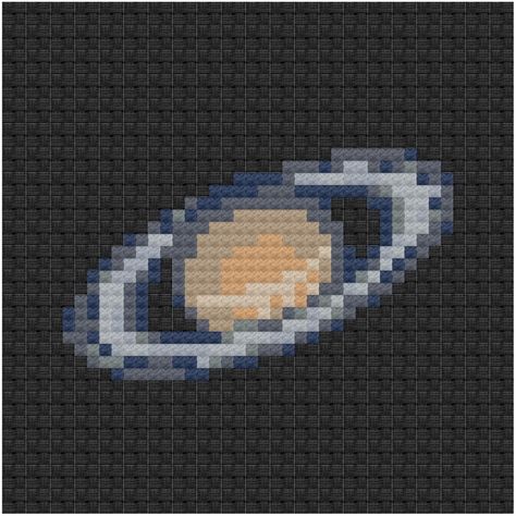 Saturn Cross Stitch, Space Pixel Art, Space Cross Stitch Pattern, Galaxy Cross Stitch, Galaxy Cross, Moon Cross Stitch, Saturn Planet, Our Galaxy, Tiny Cross Stitch