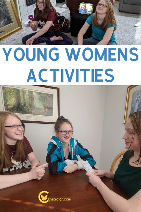 Fun activity ideas for your next Young Women's activity (or Young Women's). Try a Gospel Pictionary Game, some Merry Bells, and more! #teachlikeachicken #YW #LDS Lds Young Women Activities, Mutual Activities, Lds Youth Theme, Lds Yw, Yw Activities, Lds Youth, Youth Theme, Young Women Activities, Lds Young Women