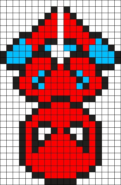 8 Bit Spiderman, C2c Spiderman Crochet Blanket, Marvel Fuse Beads, Peeler Bead Spiderman, Fuse Beads Spiderman, Spiderman Beads Pattern, Spiderman Perler Beads Pattern, Spiderman Crochet Graph, Coffin Perler Bead Patterns