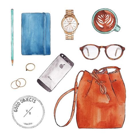 Good objects - Keeping things organized @mansurgavriel #mansurgavriel #goodobjects Fashion Sketches, Tela, Croquis, Good Objects, Objects Illustration, Daily Objects, Clothing Sketches, Object Drawing, Pretty Drawings