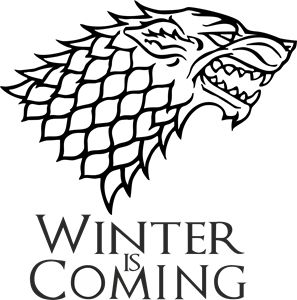 WINTER IS COMING Logo Vector Jon Snow Wolf, Winter Is Coming Stark, Got Stark, Game Of Thrones Winter, Kpop Anime, Disney Cross Stitch Patterns, Disney Cross Stitch, Game Logo, Png Vector