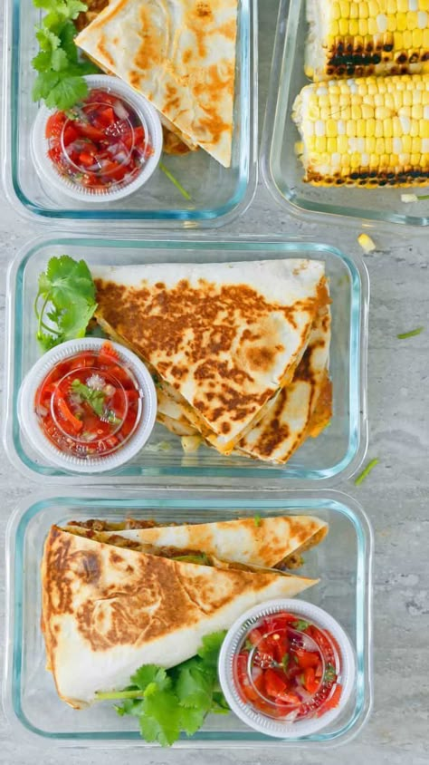 Spicy Chicken Ranch Quesadilla + Meal Prep Dinners That Last A Week, Healthy Sides For Meal Prep, Meal Prep With Nutrition Facts, Weeks Lunch Meal Prep, Healthy Taco Meal Prep, Family Meal Prep For The Week Dinner Easy Recipes, Keto Meal Prep Ideas For The Week, Lunches To Make For Husband, Food Preparation Montessori