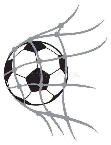 Vector football ball royalty free illustration Soccer Cookies, Soccer Silhouette, Football Goal, Football Drawing, Ball Drawing, Football Pitch, Free Football, Football Images, Football Wall