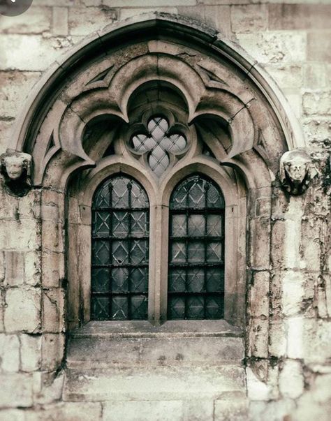 Gothic Era Architecture, Desaturated Photography, Old Architecture Photography, Medieval Window, Ornate Window, Window Tattoo, Plate Photography, Church Photography, Gothic Window