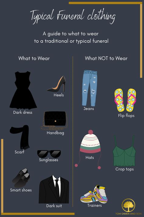 Makeup For Funerals, What To Wear To A Car Show, What To Wear To A Memorial Service, Celebration Of Life Outfit Women, Tattoos For Dad Memorial, Dark Dress, Dos And Don'ts, What Should I Wear, Black Dress Outfits