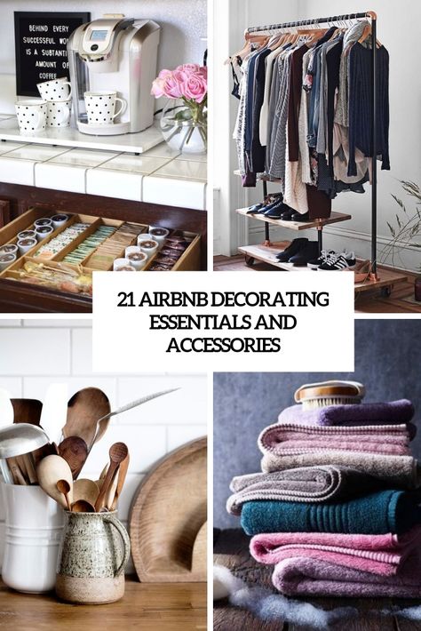 21 Airbnb Decorating Essentials And Accessories Small Airbnb Ideas Bedroom, Airbnb Theme Ideas, Airbnb Themes, Glamping Airbnb, Airbnb Decor Room Ideas, Welcoming Bedroom, Airbnb Essentials, Boutique Motel, Business Principles