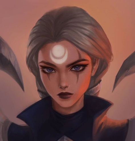 White Hair, League Of Legends, Digital Painting, On Twitter, Twitter, Red, Hair, Blue, White