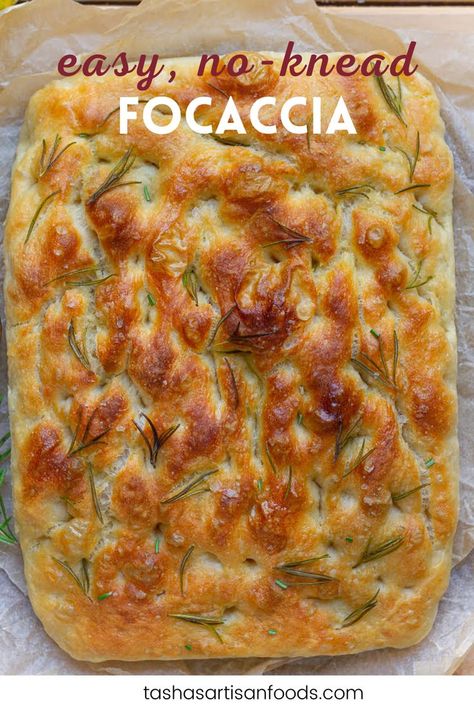 Best Easy No Knead Focaccia | Easiest Bread Recipes No Knead Focaccia, Easy Focaccia Bread Recipe, Foccacia Recipe, Homemade Focaccia, Focaccia Bread Recipe, Pain Pita, Knead Bread Recipe, Homemade Bread Recipes Easy, Focaccia Recipe